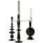 Nordic Black Candle Stick Holders Photo Props Portavelas De Cristal Long Stem Glass Candle Holders For Hygge Dekoration Wohnzimm