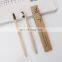 Best selling custom logo natural organic biodegradable ecological bamboo toothbrush