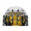 Wholesales high strength safe and comfortable ABS ice hockey helmet with iron