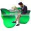 light up furniture set portable outdoor plastic tables Waterproof Nightclub Led home bar luminous table led chair