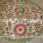 Christmas Tree Skirt Red, Green, Natural with Trim 55"