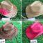 Wholesale straw cowboy hats/cheap straw cowboy hats 2016