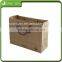 Custom printed flat handle kraft paper bag supplier