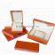high quality leather cover wooden frame jewelry watch big velvet box W1198