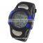 Blue Color LP1365 ABS Case PU digital movement stainless steel Case back Strapless Heart Rate Monitor with Pedometer Watch