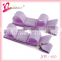 Wholesale lavender ribbon girls hair clips handmade hair clip craft