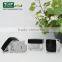 2015 China Manufacture Square Plastic Acrylic Cream Jar with Black Cap