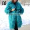 Factory wholesale real lamb mongolian sheep fur long coat winter coat