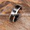 High quality tungsten metal jewelry plain black ring wholesale