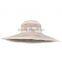 Newest design wide brim glance sombrero straw hat wholesale for lady