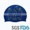 Factory price unisex customize logo silastic promotional swimming caps