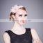 Fabric Pink Feather Crown Flower Wedding girls hair accessories