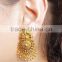 Indian Ethnic Gold Tone Dangle Earrings Jhumka Jhumki