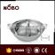high quality Stainless Steel double flavour divided hot pot