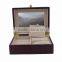 Wooden watch metal box