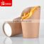 Disposable Chip cups, chip cartons of food grade paperboard