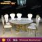 hotel lobby round table,white wood top hotel table,metal base lobby table