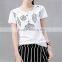 Cheap Round Neck T Shirt Custom Print Girl Sexy Sublimation Printing T Shirt