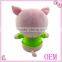 Factory custom lovely stuffed plush pink pig