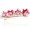 fashionable flower shape alloy enamel crystal hair clip