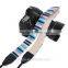 Leather Camera Strap Shoulder Neck Striped Sky Blue Pink Black For DSLR LE-04