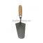 26cm Carbon Steel Brick laying Trowel with Wooden Handle, Metal End Cap