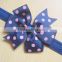 HOT SALE little dots bow design headbands for girls , moq is 10 pcs, can chooose colors