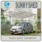 better than canvas canopy for car shed with polycarbonate carport aluminum frame