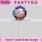 8.5inch happy birthday helium balloons with stick birthday party supplies ballons