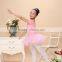 kids dancewear,girl ballet leotard sequined skirt, short sleeve pink ballet tutu