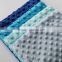 100% Polyester Fabric Cuddle Soft Opal Blue Minky Velboa Fabric                        
                                                Quality Choice