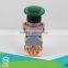 Mushroom push button with light, copper contact,Instantaneous type or self-locking type push button