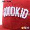 6 Panel Snapback Cap With Embroidery Logo/Flat Brim Customize Snapback Hats/Caps