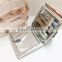 Square Shape Cosmetic Pocket Mirror With PU leather For Promotional Gift