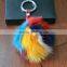 Animal Fur Ball Tag Key Buckle Holder keychain