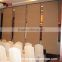 Majestic wall paper finishes acoustic operable partition wall for hotel decoration