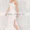 OEM Service Adjustable Straps Summer Women White Crochet Midi Dresses