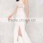 OEM Ladies Fashion Adjustable Straps Sexy White Lace Midi Dresses