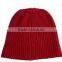 ribbed knit slouchy cotton beanie hat with applique logo patch