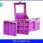 Packing Boxes Black Leather Covered Jewelry Box Hot Selling Product