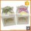 Transparent Pvc Window Paper Cake Box With Handle