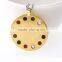 Round universal model with 5 in 1 bio energy gold pendant