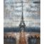 High Quality Wooded Tour Eiffel Home Decoration Handmade Eiffel Tower painting Art Wall Oil Painting on board BM003
