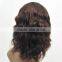 New Silky Soft Natural Wave Wigs 100% Indian Human Hair Wave Curly Brown Wigs N514