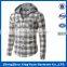 Custom Made New Design Cheap Plaid Flannel Shirt With Hood