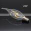 E14 E27 Dimmable Filament Candle LED 2W 4W 6W with CE RoHS