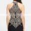 12918-2 Elegant women latest designs black cocktail dress in 2016