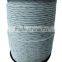 solar electric fence polyrope for fence panel