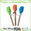 Wholesale cheap lovely cake printed wooden handle silicone scraper with a hole for hanging