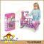 Doll plastic baby racking bed set for kids have fun